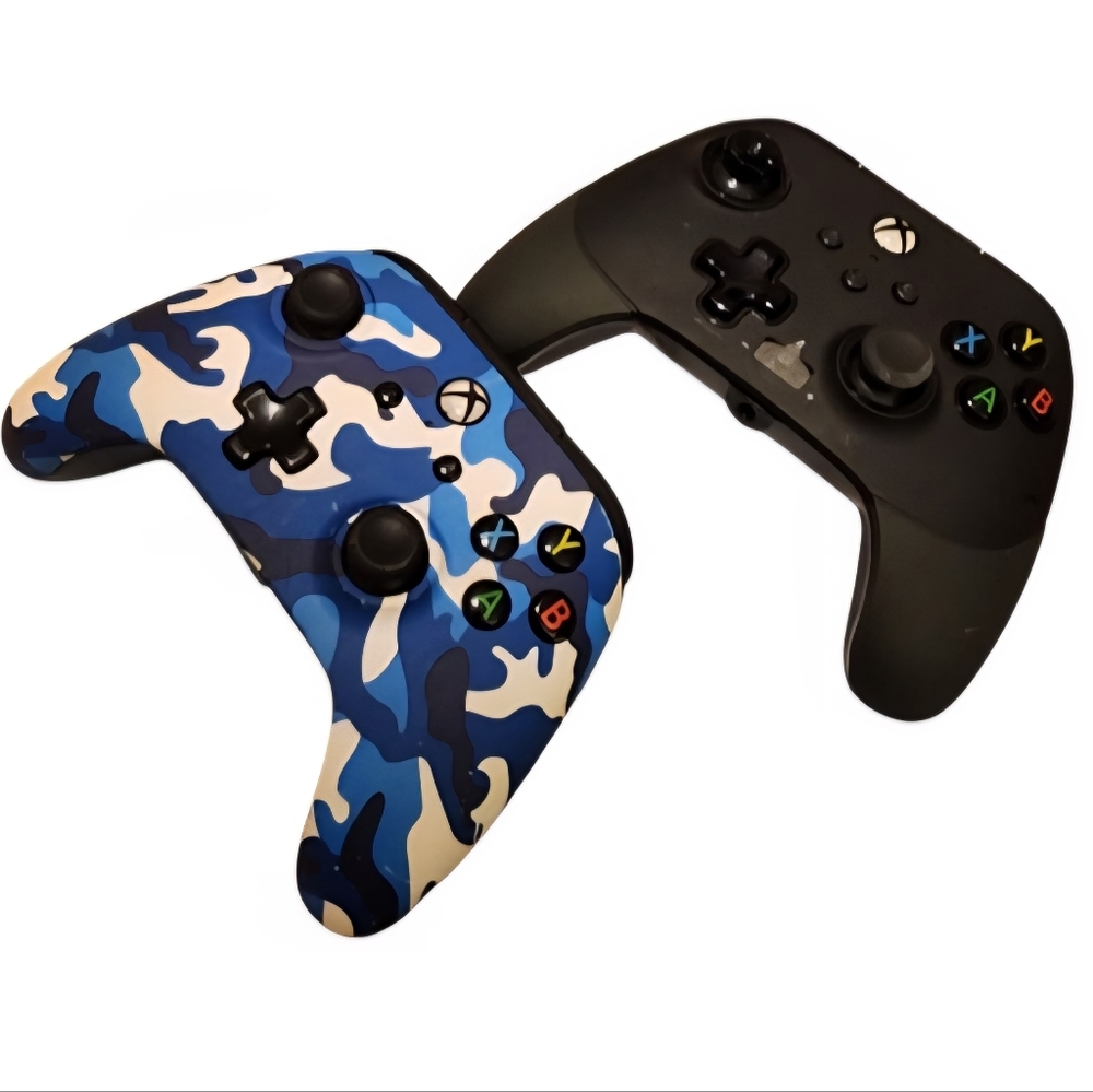 Xbox Wireless Controller Set - Black and Blue Camouflage